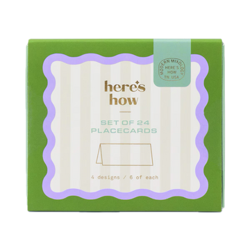 Placecards - Set of 24 Stripes