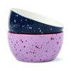 The Bella Set of 2 Dipping Bowls - Navy and Lilac