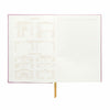 Hard Cover Suede Cloth Journal With Pocket -  Notes Lilac