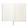 Hard Cover Suede Cloth Journal With Pocket -  Notes Lilac