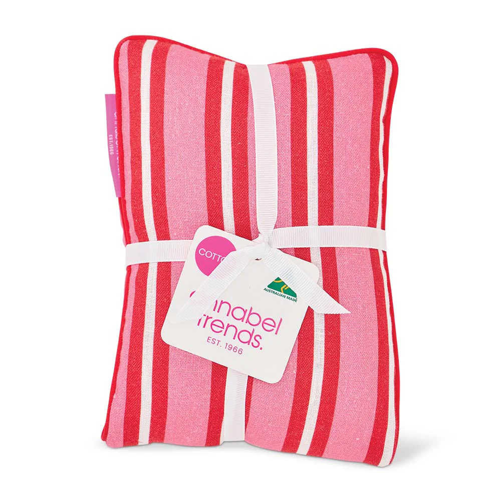 Heat Pillow - Red Pink Stripe
