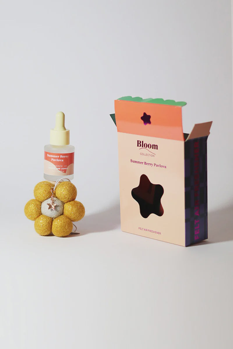 Summer Berry Pavlova - Felt Air Freshener with Christmas Charm