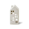 Incense Cone Holiday White Ceramic House - Teakwood Tobacco