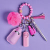 Safety Keychain I Pink Sassy B!tch Beaded