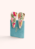 2 Hair Clips - Cream Flora
