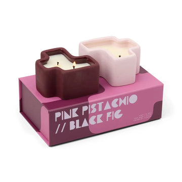 Pink Pistachio & Black Fig - 4 oz Candle Boxed Set