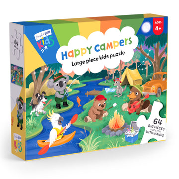 Kids 64pc Jigsaw Puzzle: Happy Campers
