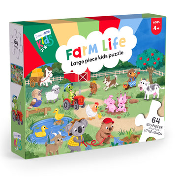 Kids 64pc Jigsaw Puzzle: Farm Life