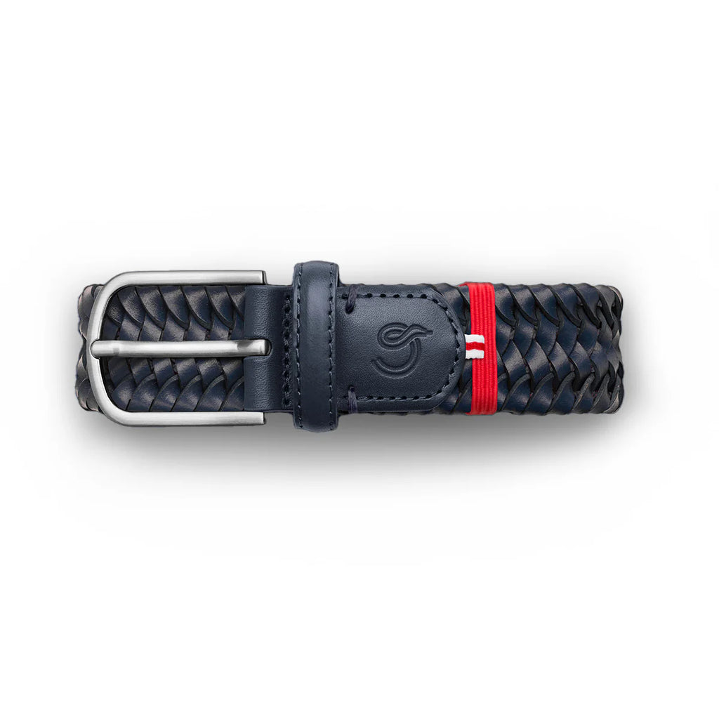 La Boucle Stretch Leather Belt - Mono