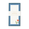 Floral List Pad - Poppy