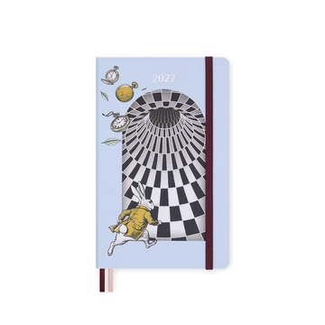 Moleskine - 2027 - 12 Month Daily Hard Cover Diary - Large - Alice in Wonderland
