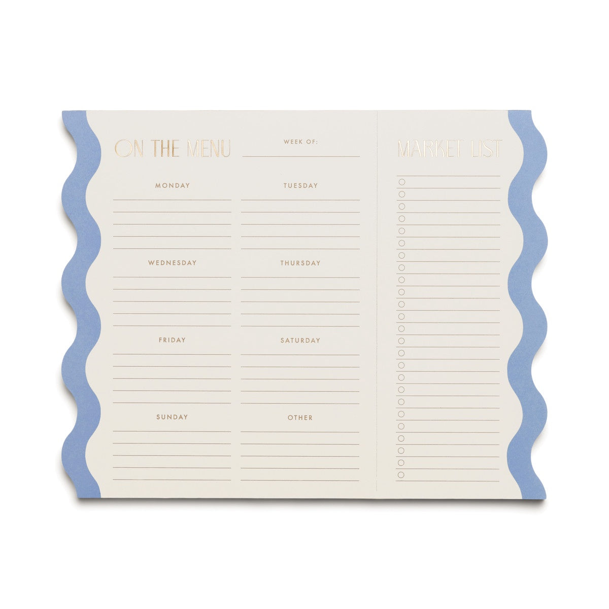 Meal Planner Notepad with Magnets - Blue
