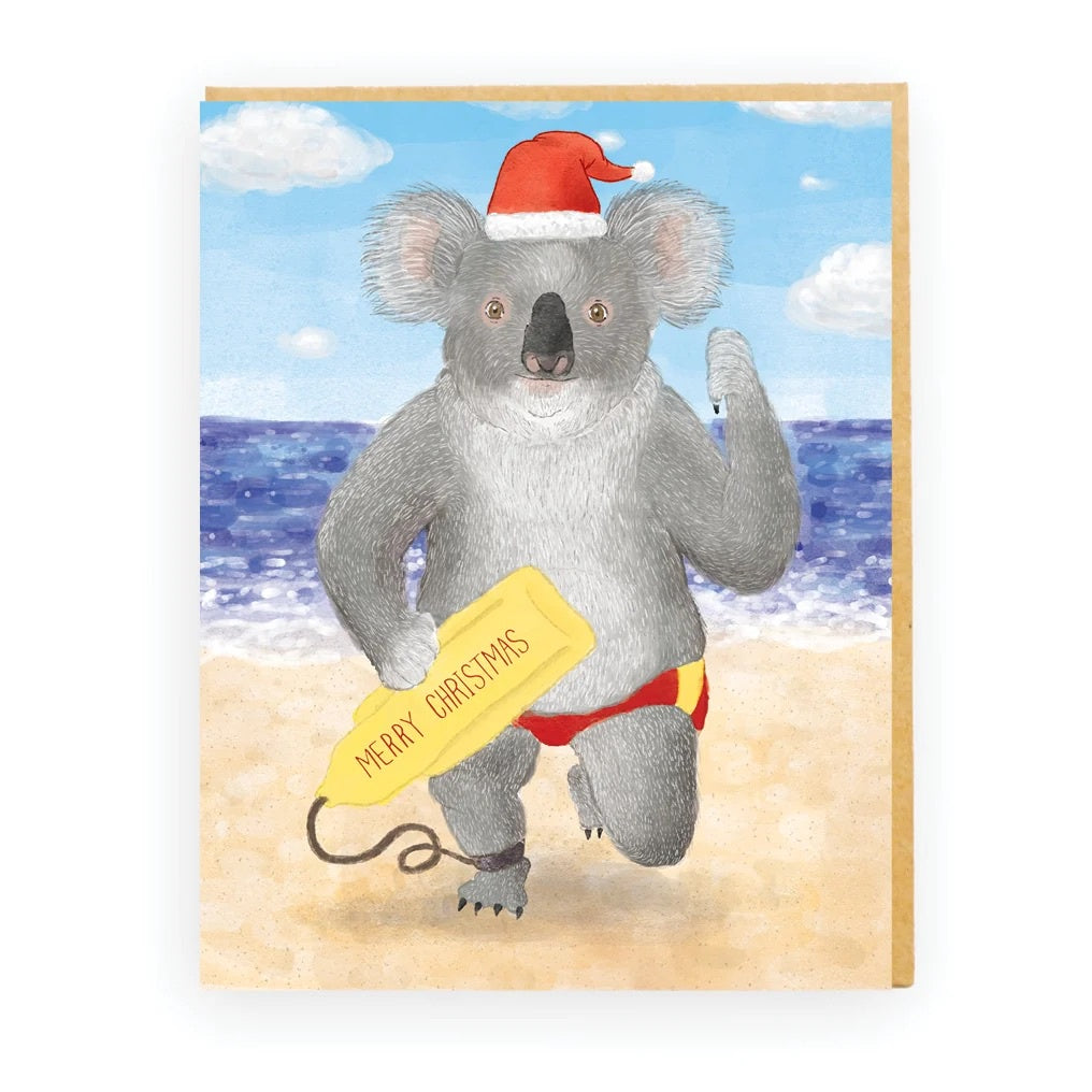 Koala + Santa Hat