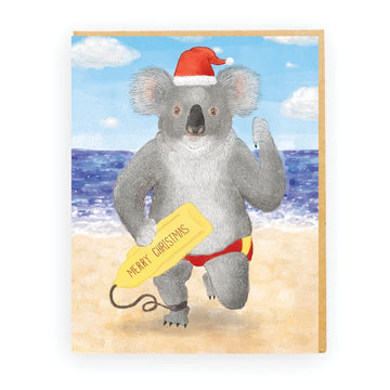 Koala + Santa Hat