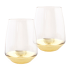 Cristina Re - Tumbler Estelle Gold Crystal - Set Of 2