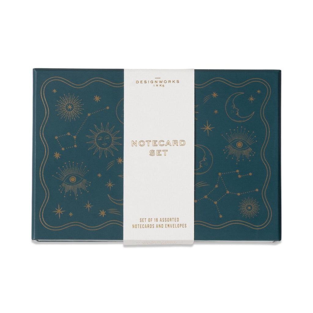 Credit Celestial Notecards - Set of 16 Assorted