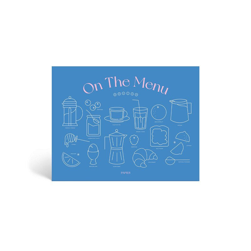 Papier A5 On The Menu - Meal Planner