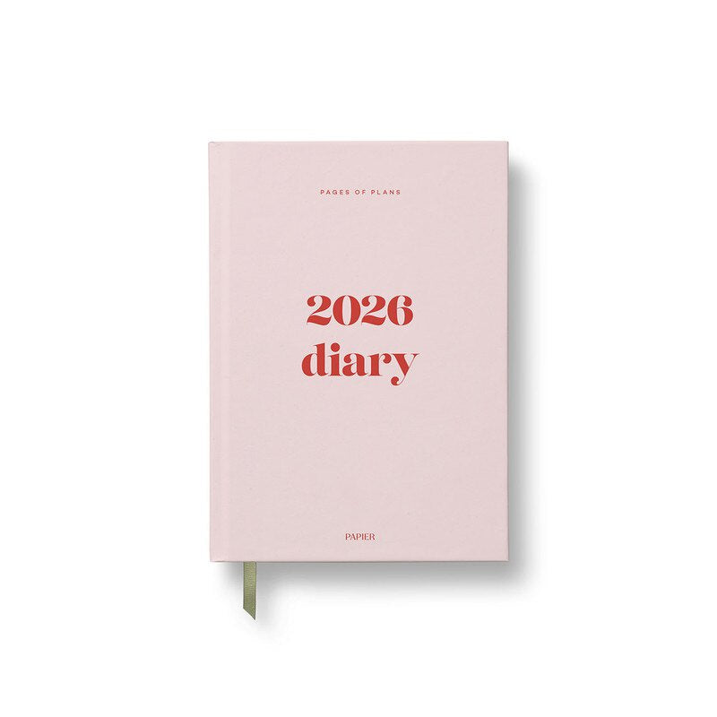 Papier - 2026 A5 Planner - Hard Cover - Weekly - Joy Pink