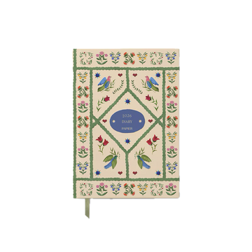 Papier - 2026 A5 Planner - Hard Cover - Daily - Quilted Daydreams Bright Blue