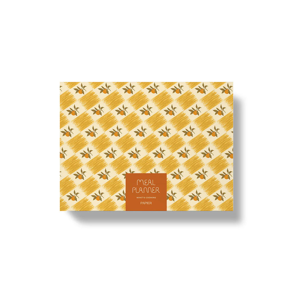 Papier - Meal Planner - Orange Check