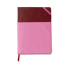 Vegan Leather Pocket Journal - Burgundy & Pink