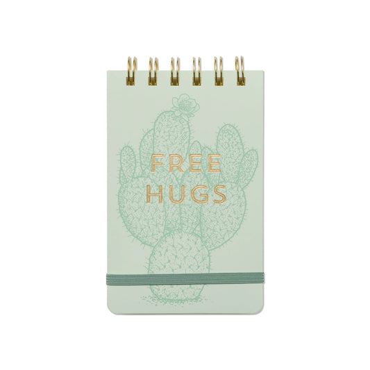 Vintage Sass Twin Wire Notepad - Free Hugs