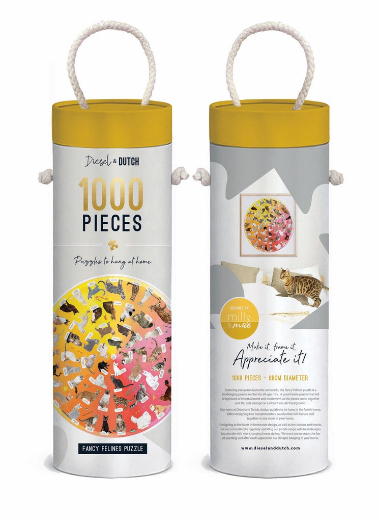 Fancy Felines 1000pc Jigsaw Puzzle