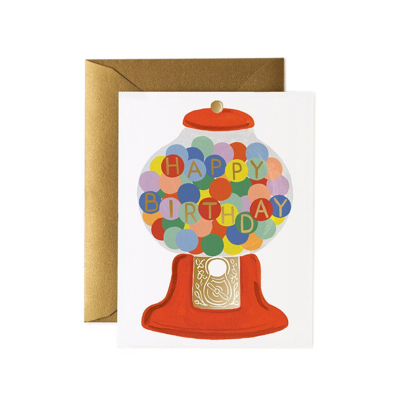 Rifle Paper Co - Single Card - Gumball Birthday