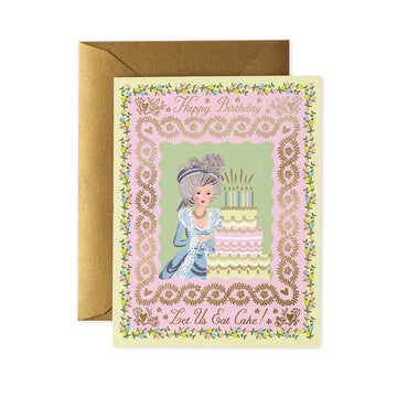 Rifle Paper Co - Greeting Card - Let Us Eat Cake Birthday Card