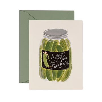 Rifle Paper Co - Greeting Card - Aging Like Fine Brine