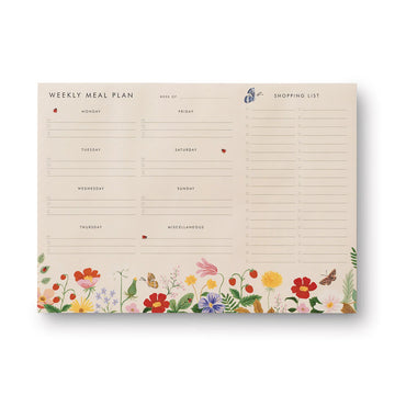 Rifle Paper Co - Weekly Meal Planner - Strawberry Fields
