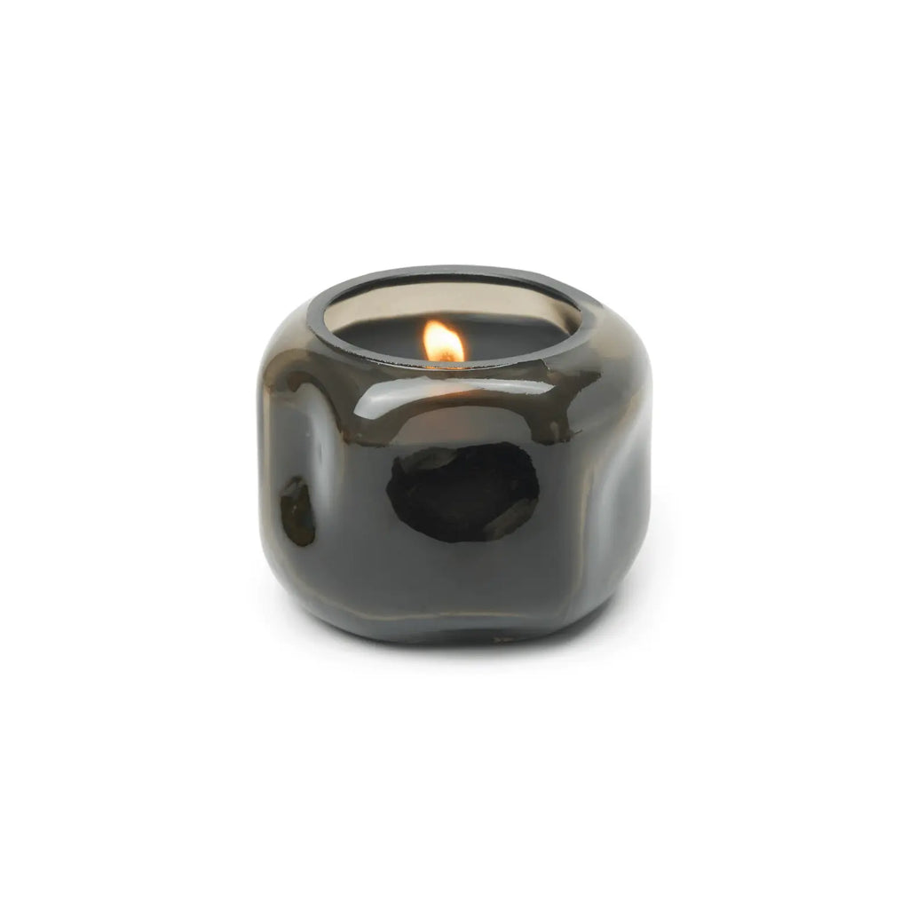 Basalt Organic Shape Tinted Glass Candle – 5oz