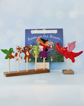 The Room On The Broom Finger Puppets Set