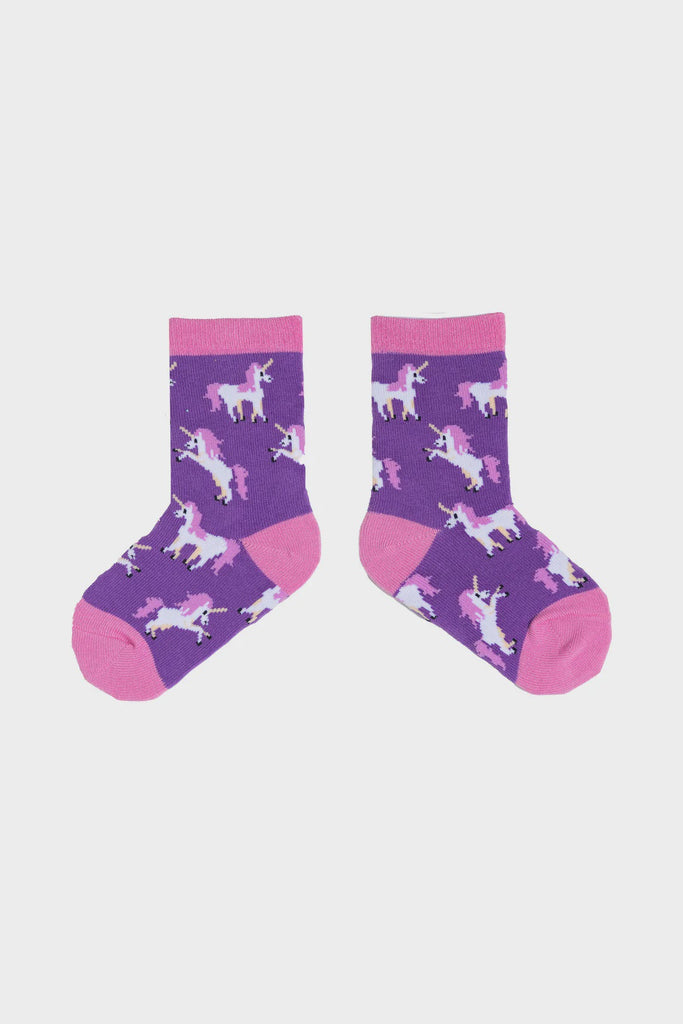 Kids Unicorn Socks Ages 2 - 4