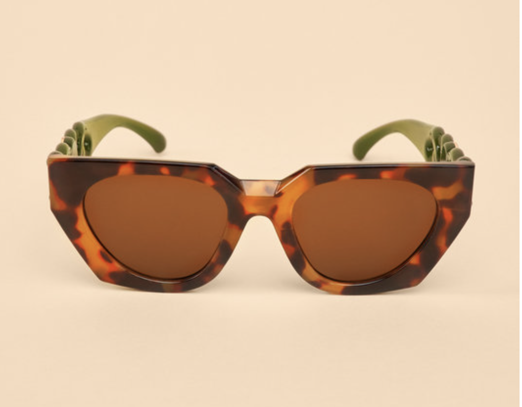 Zelia Luxe Sunglassses - Tortoiseshell/Olive