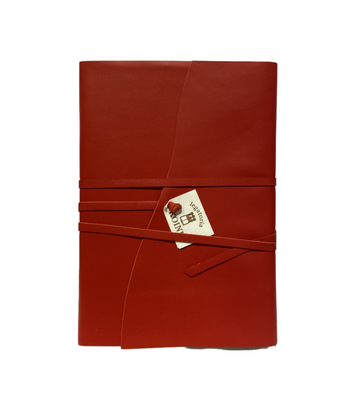 Wrap Leather Journal Medioevalis Red Large