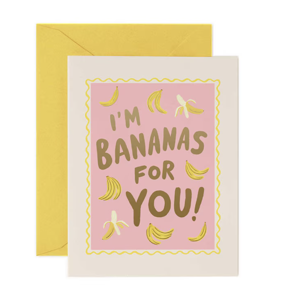Rifle Paper Co - Single Card - Bananas For You