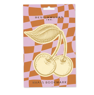 Brass Bookmark - Cherries
