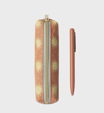 Pen & Pouch Set - Terracotta Sun