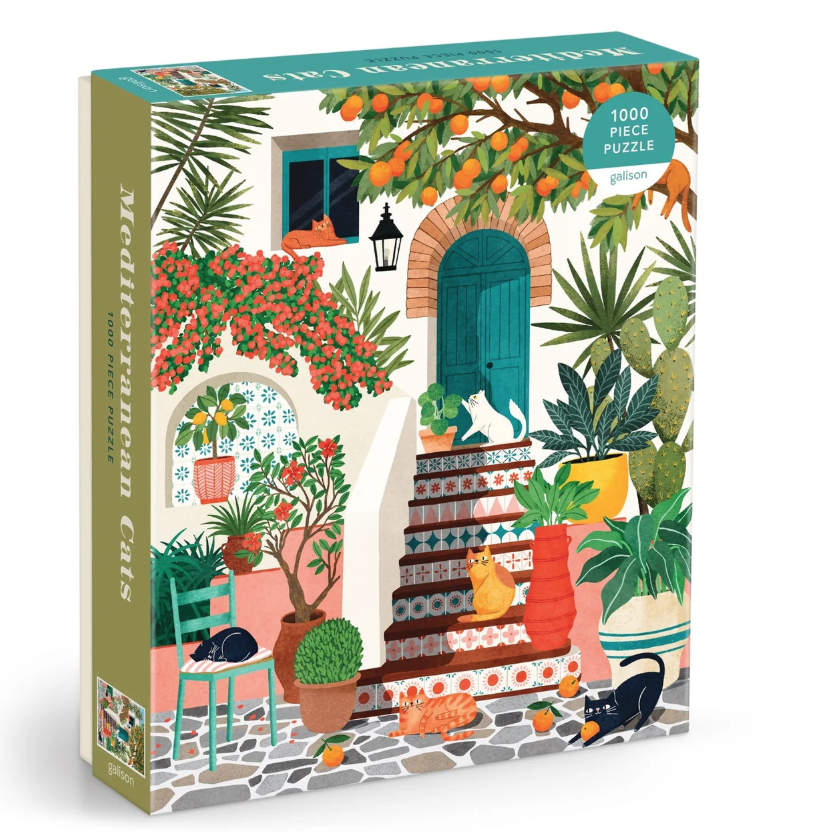 Mediterranean Cats | 1,000 Piece Jigsaw Puzzle