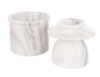 Nuvolo Marble French Butter Bell 15x8cm - White