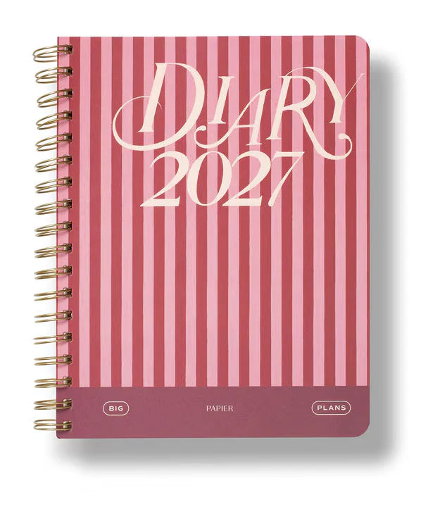 Papier - 2027 Weekly Diary - Softcover Spiral - Growing My Year - 7x9
