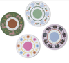 A Dopo Set of 4 Coasters - Tiger, Flower, Sun, Elephant