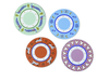A Dopo Set of 4 Coasters - Eye, Peacock, Heart, Horse