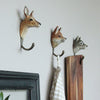 Hand Carved Red Fox Hook