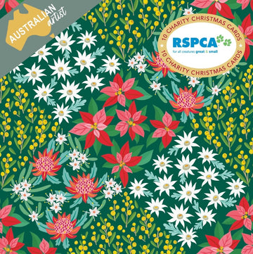 Christmas Card Wallet-RSPCA-Patchwork Flowers