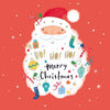 Christmas Card Wallet-BCNA-Ho Ho Ho Santa