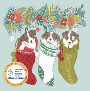 Christmas Card Wallet-CMRI-Cheeky Puppies