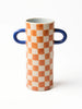 Griffe Tan Check Bud Vase