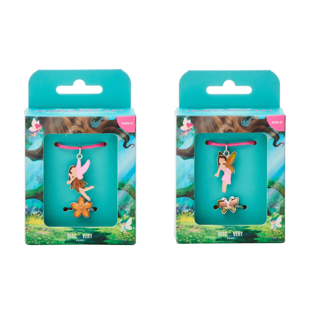 Mood Ring & Necklace 2pcs Set - Fairy Assorted